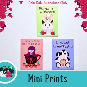 Doki Doki Literature Club - Mini Prints