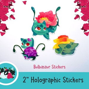 Bulbasaurs - Holographic stickers