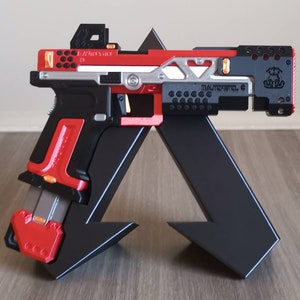 Apex Legends RE-45 Cosplay Replica With Stand, Larp Prop Replica, Wingman Replica, Cyberpunk Cosplay Prop