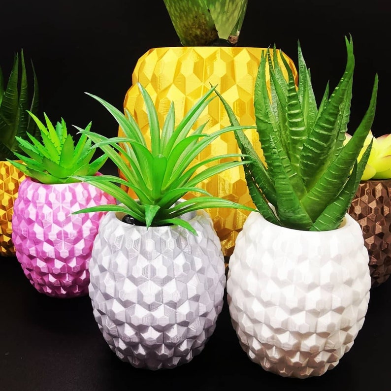 Small Pineapple Planter Air Plant Display 3D Printed Etsy
