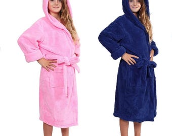 Bata turca de microfibra personalizada con capucha – Regalo bordado