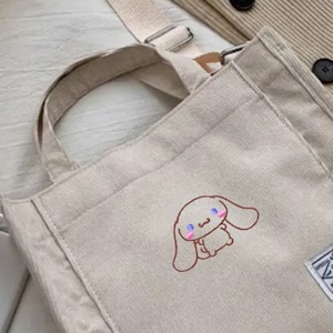 Cinnamon Embroidered PERSONALIZED SMALL HANDBAG Shoulder bag with Embroidery