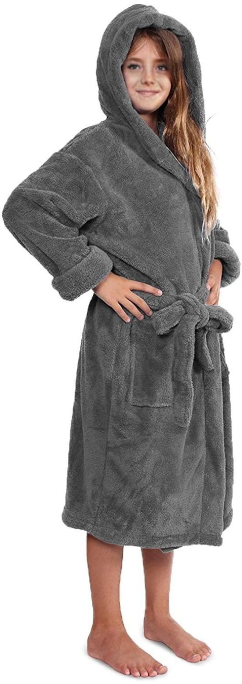 Personalized Turkish Microfiber Plush Hooded Robe – Embroidered Gift - Etsy