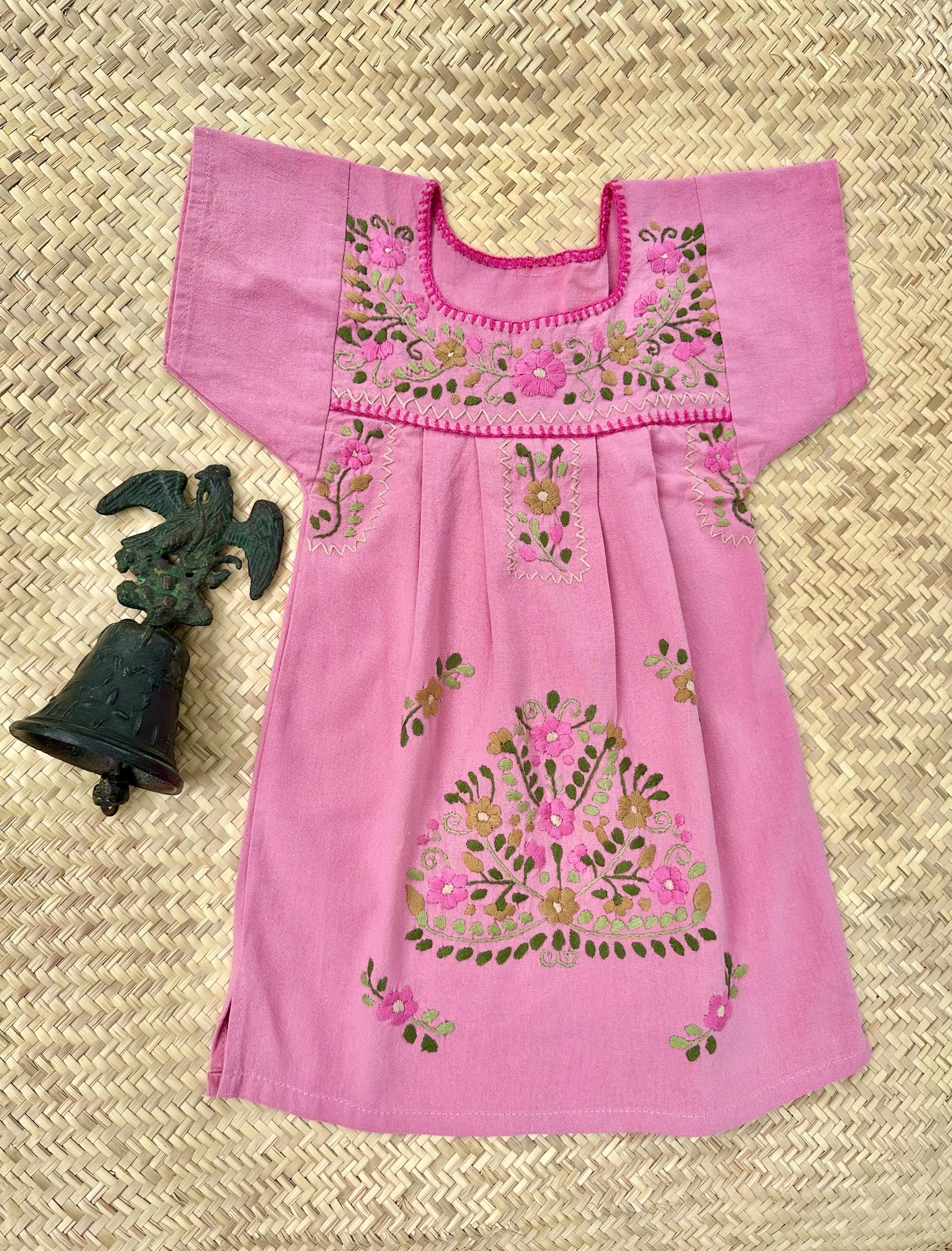 Light Pink Mexican Dress - Etsy