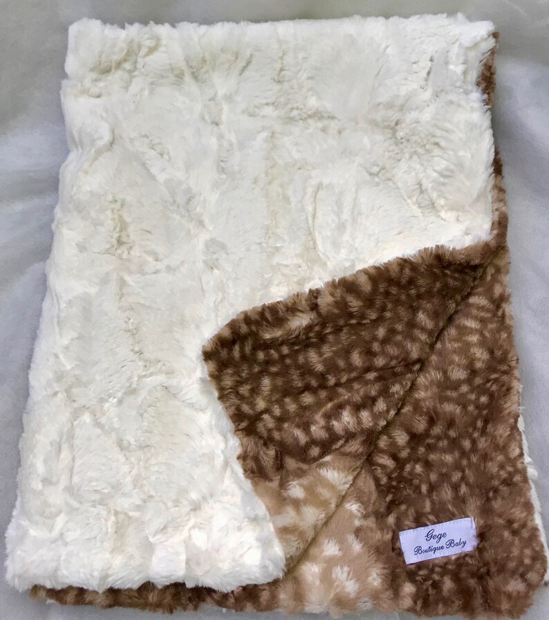 deer minky blanket
