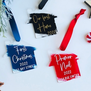 Our New Home Ornament, First Christmas in Our New Home, Christmas House-Warming Gift, Realtor Christmas Gift, Custom New Owner Ornament