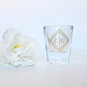 Personalized shooter glass for wedding favor gift x10, custom shooter glass, original wedding favor, thank you wedding gift, shooter decals