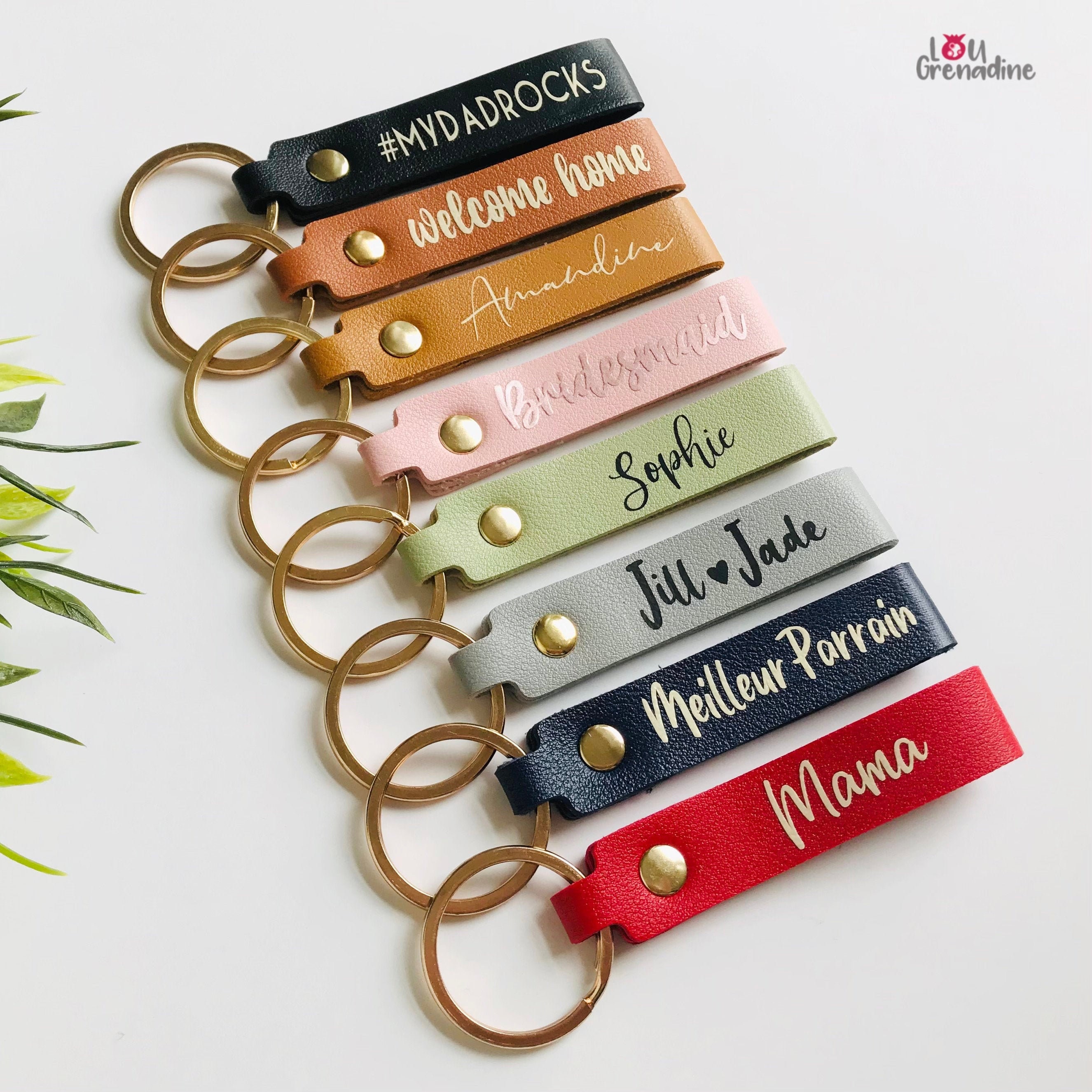 Personalized keychain Bridesmaid keychain favor keychain for Etsy