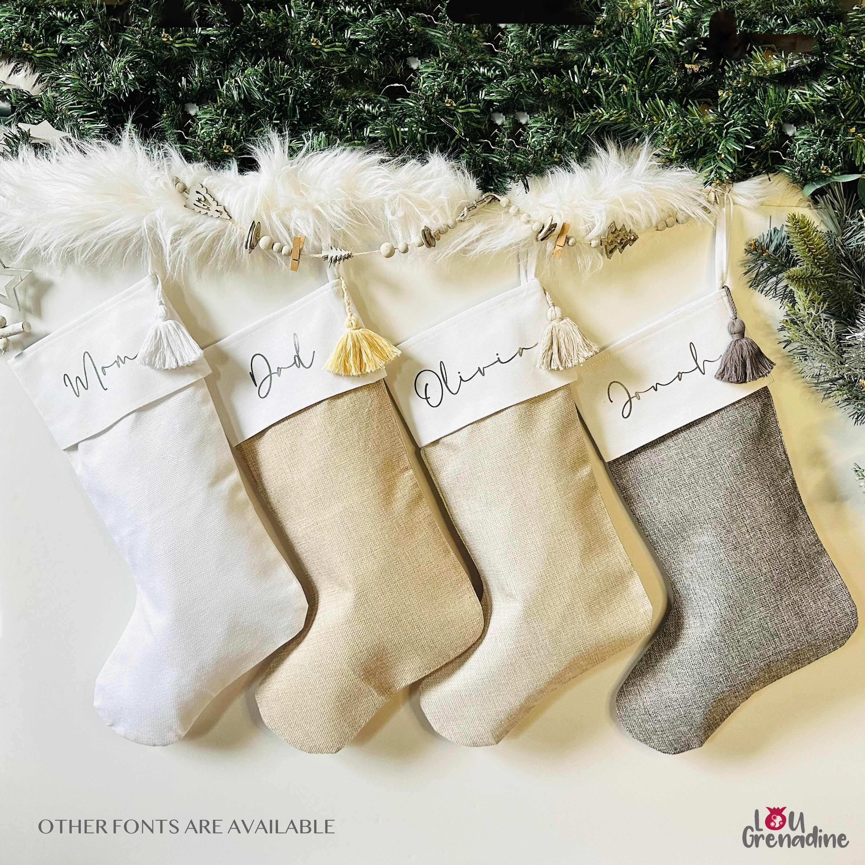 White Christmas Stockings -  Canada