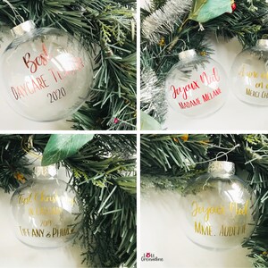 Personalized Christmas Ball, Personalized Christmas Ornament, Merry Christmas Ball, Christmas Tree Decoration, Baby Ball My First Christmas image 6