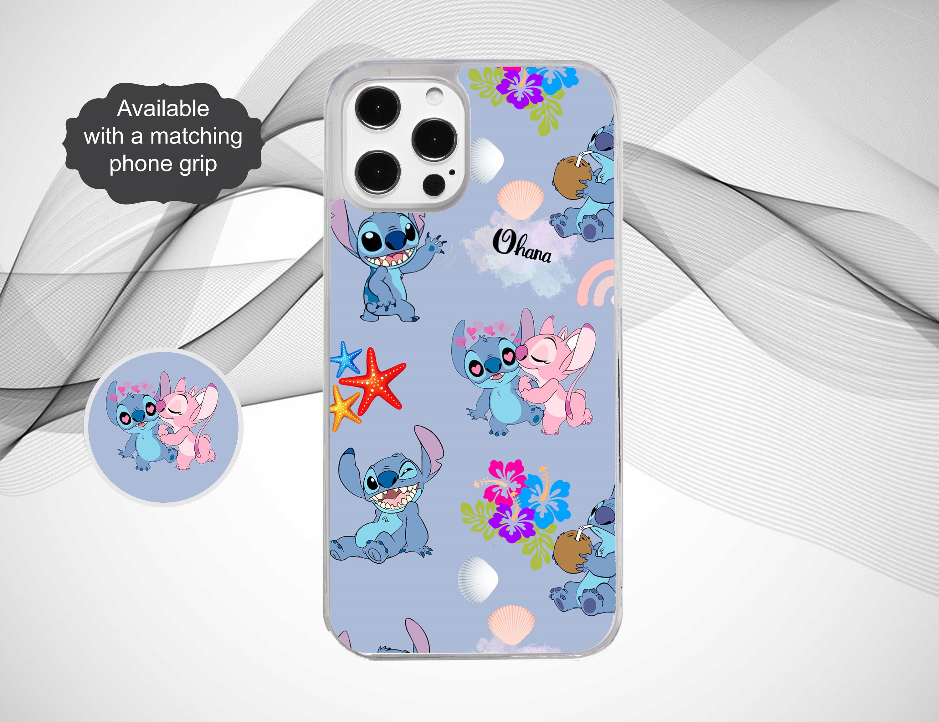 Coque pour iPhone 15 Officielle de Disney Stitch Grimpant - Lilo & Stitch