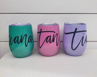 Iridescent Family & Friends Christmas Tumblers / Rainbow Collection / Christmas Gifts / Holiday Gifts / Personalised Gifts / Sparkly Tumbler