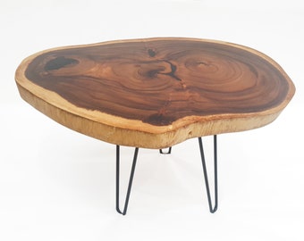 Large Dark Raintree Timber Coffee Table | COF065 - NEW COFFEE TABLE Collection