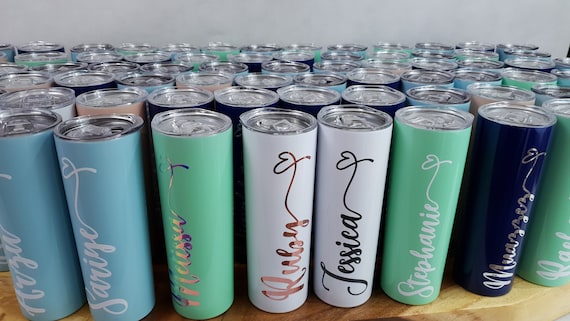 Mix 20oz Skinny Christmas Gift Tumbler/ Reusable Straw and Lid/ Bridesmaid Gift/ Gift for Her/ Customised Presents/ Corporate Christmas Gift