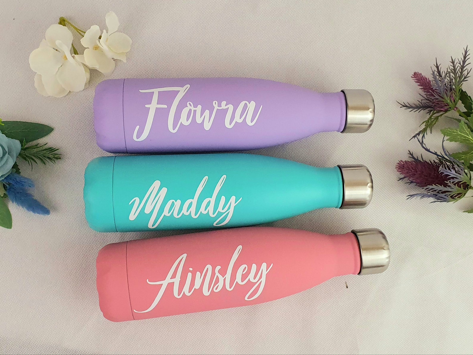 Personalised Stainless Steel Bottle / Personalized Bottle / Etsy