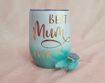 Personalised Mother's Day 12oz Tumbler / Mother's Day Coffee Cup / Bespoke Wine Tumbler for Mum / 12oz Wine Tumbler / 354mL Coffee Tumbler