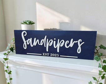 Personalized Family Name Sign, Custom Wooden Family Plaque, Established Home Decor, Housewarming Gift, Wedding Anniversary Gift