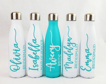 Personalised Bridesmaid Gifts / Personalized bottle / 500ml / Bespoke Gifts / Wedding Gifts / Bridesmaid