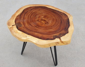 COF054- Live Edge Coffee Table / Live Edge Table / Coffee Table / Solid Wood / Side Table / End Table