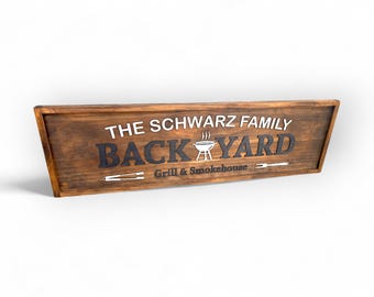 Rustic Custom Family Name Sign with Year - Perfect for Wedding or Housewarming Gift | Wooden Sign | Bespoke Gifts