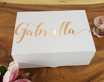 Bespoke Namesake Gift Box/ Birthday Present Box/ Premium Magnetic Closure Gift Box/ Customised Gift Box/ Personalised Box with Name/ Boxes