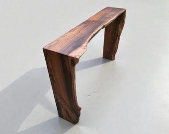 Solid Timber Console Table – Live Edge Entryway Table • Blackwood, Monkeypod or Mountain Ash • Handmade Australian Timber Furniture