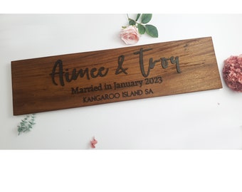 Custom Wooden Sign | Rustic Hand Made Home Decor | Personalised Wooden Family Name Plaque | Couple Name Sign | Family Name| Sign Name Plague