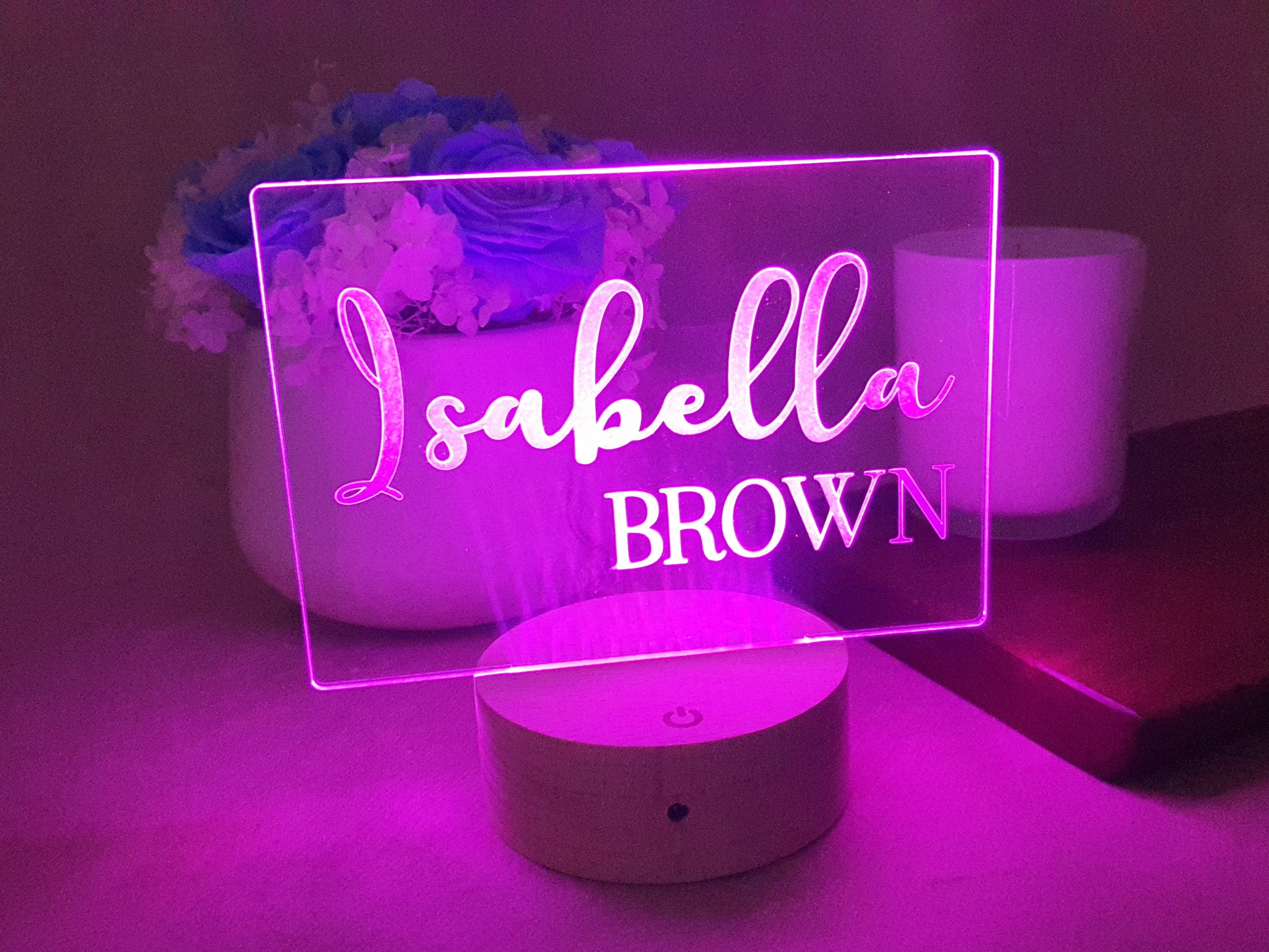 Personalised Children's Lamp / Nursery Lamp / USBLED Light Control