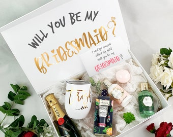 Personalised White Tumbler Be My Bridesmaid / Bridesmaid Proposal/ Personalised Gift Cards / Special Occasion Bridesmaid Edition/ Luxurious