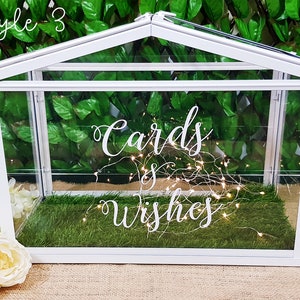 Tarjetas de vinilo y decoración de deseos / SOLO CALCOMANÍA / Decoración de bodas / Ceremonia de boda