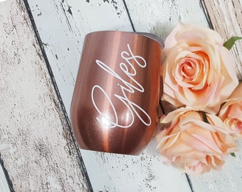 Bespoke Gift Cup / Wine Tumbler Personalisation / Coffee Cup / Birthday Gift / Thank you Gift / Gifts for Her / Gift for Mum / Wedding Gift