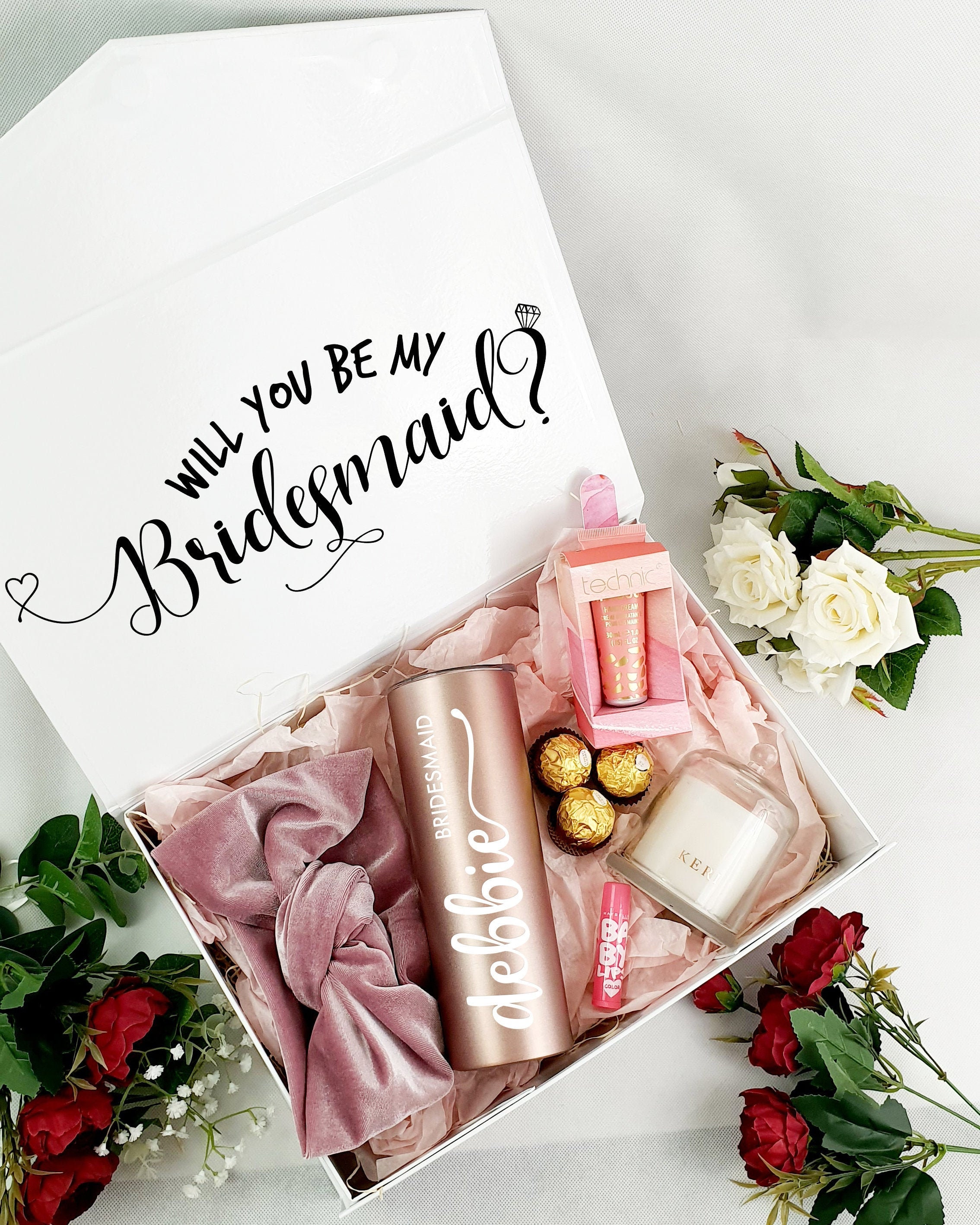 Rose Gold Bridesmaid Gift Hamper / Wedding Gifts / Wedding Hampers / Bridesmaid Proposal