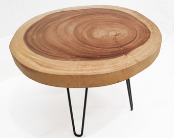 Light Round Edge Raintree Timber Coffee Table | COF080 - NEW COFFEE TABLE Collection