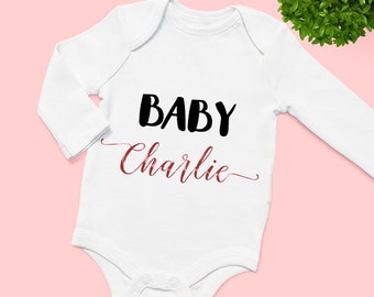 Personalised Custom Baby Name Romper