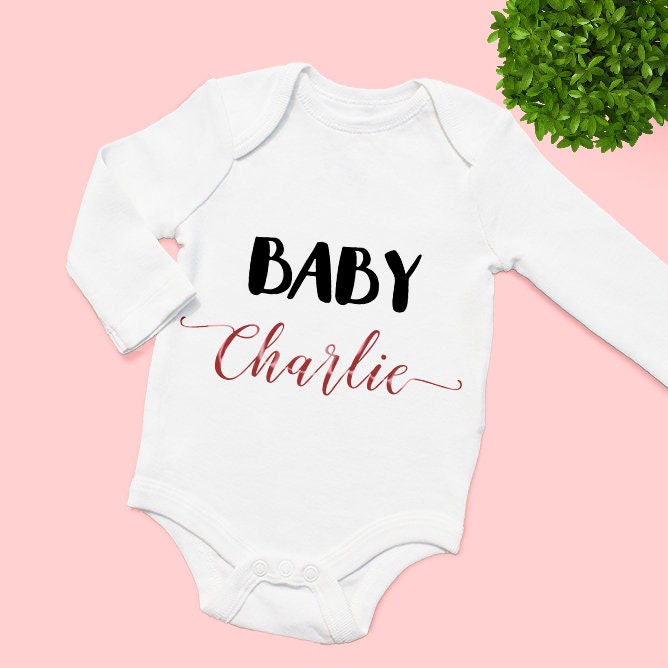 Personalised Custom Baby Name Romper