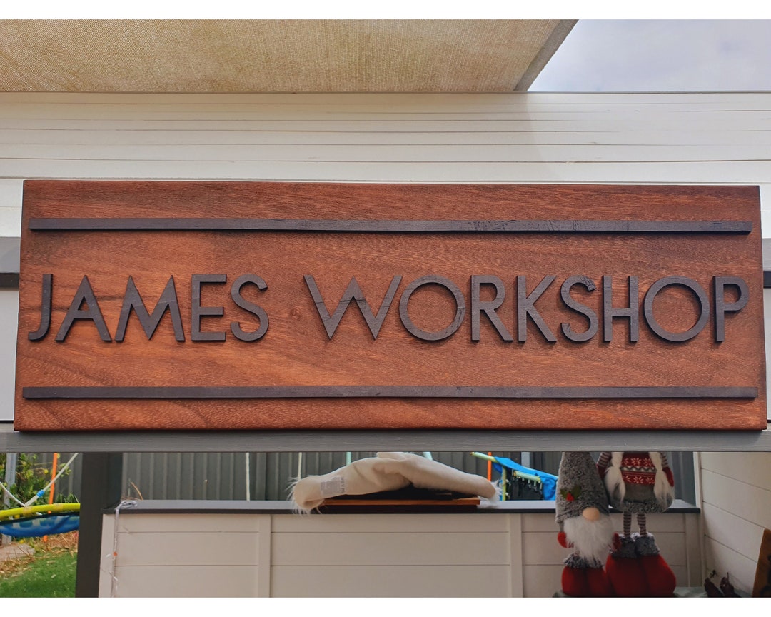 Sign for Kids Playground Custom Decoration Personalized Wooden Name