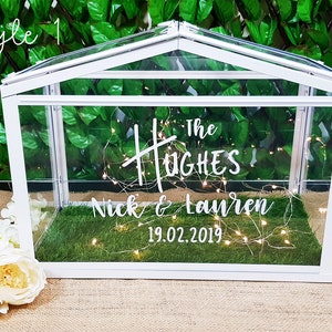 Tarjeta y pegatina de calcomanía de bienestar de los deseos / SOLO VINILO / Ceremonia de boda / Caja de los mejores deseos / Decoración de bodas