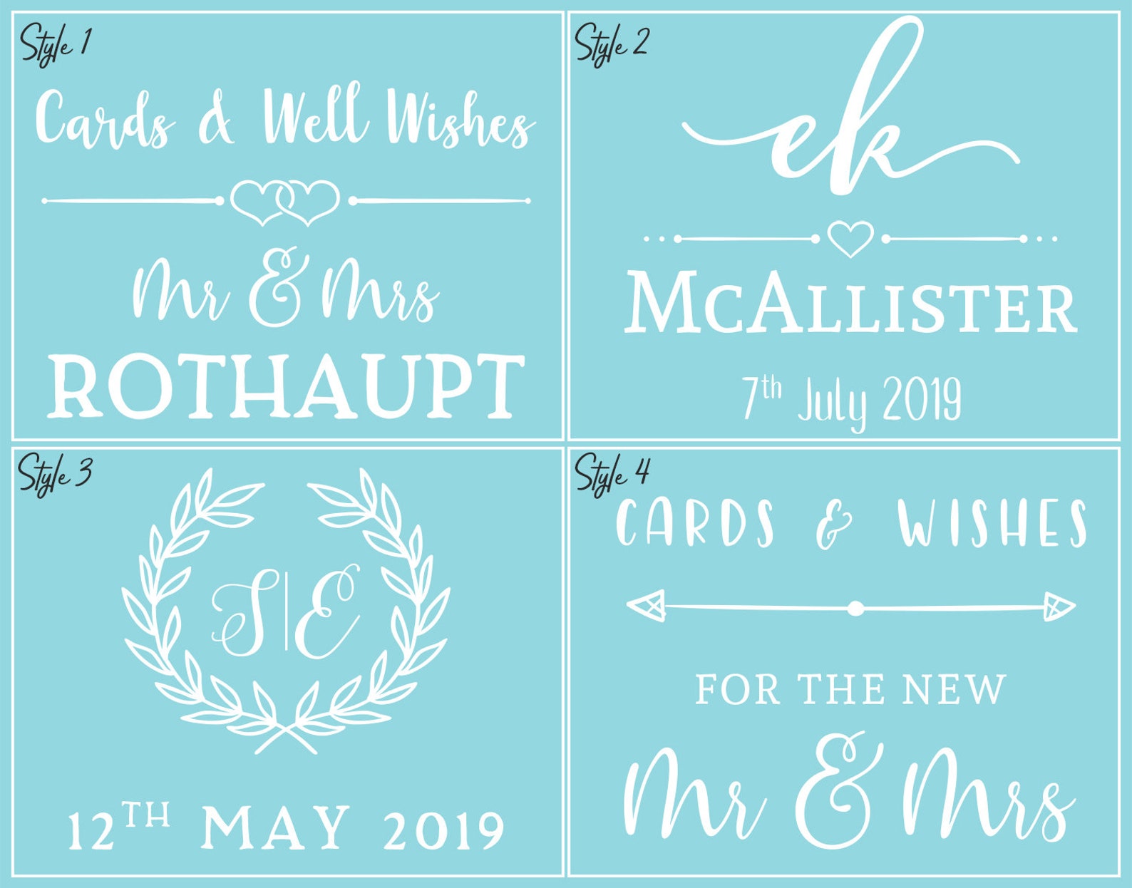 Card and Wishes Personalisation / Wedding Ring Sign / Wedding Sign ...