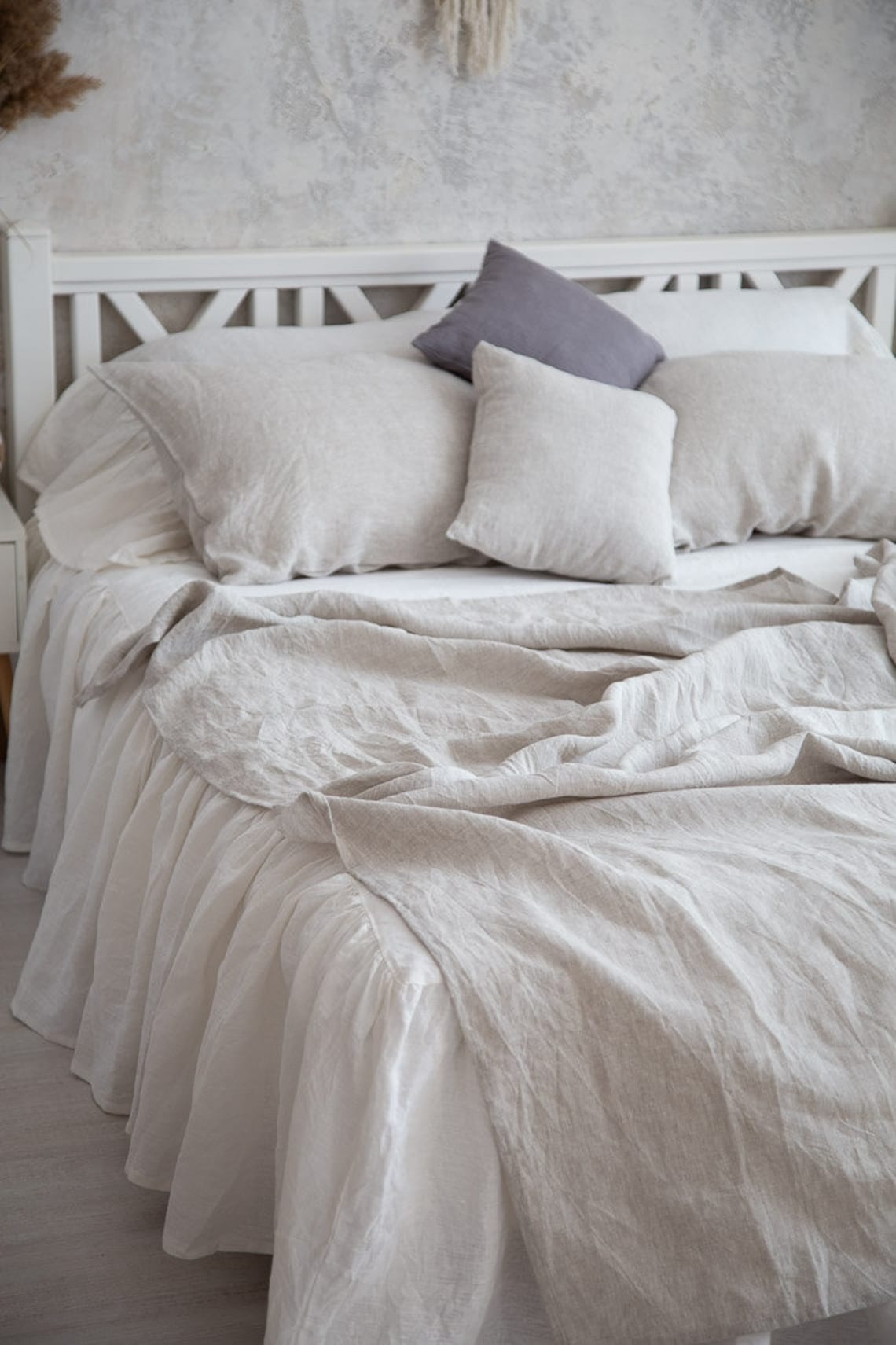 Oatmeal Linen Sheets Linen Bed Sheets Set of Sheets Bed Set Etsy