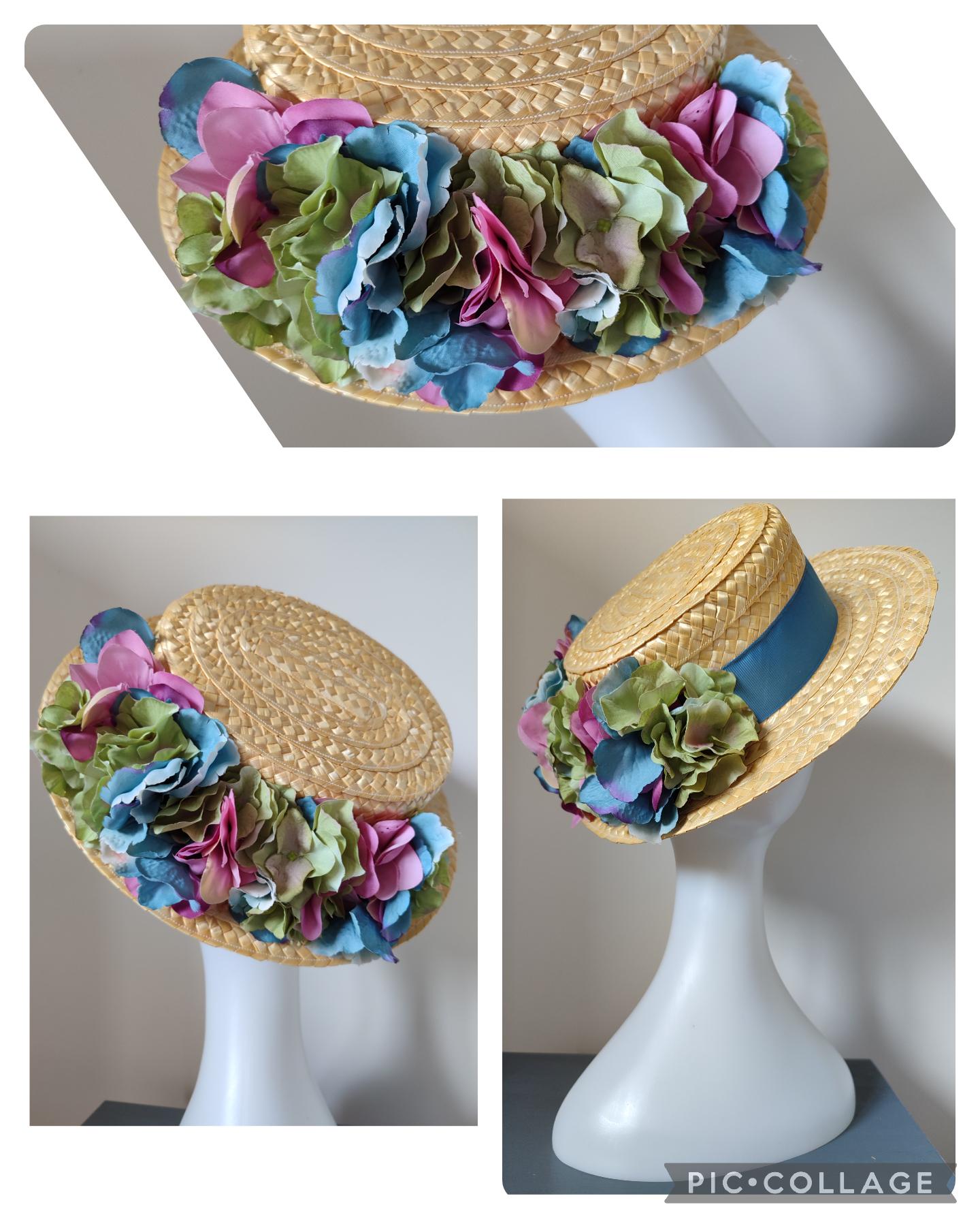 VTG 50s Marvin Modes Cloche Hat Scalloped Retro Cottagecore Embellished Flapper Vintage Marvin Modes Cloche Hat Scalloped Retro Cottagecore  main image 3