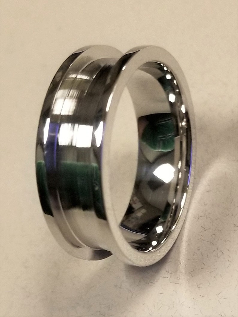 Cobalt Chrome Ring Blank for Inlay Etsy