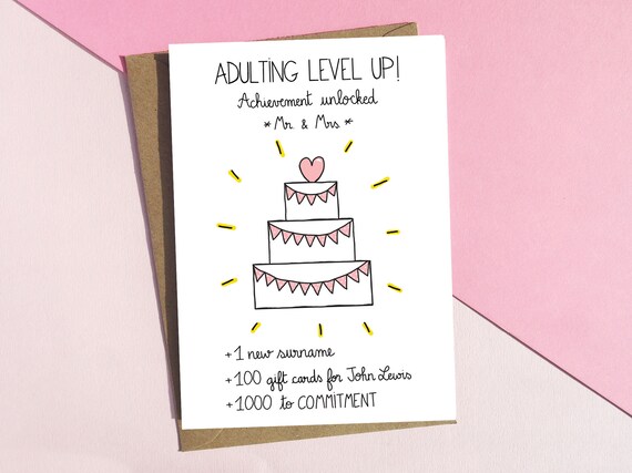 80 Ideas For Funny Wedding Card Message - Postoma Studio