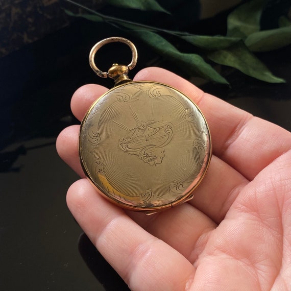 Antique Victorian Large Daguerrotype Photo Locket - image 8