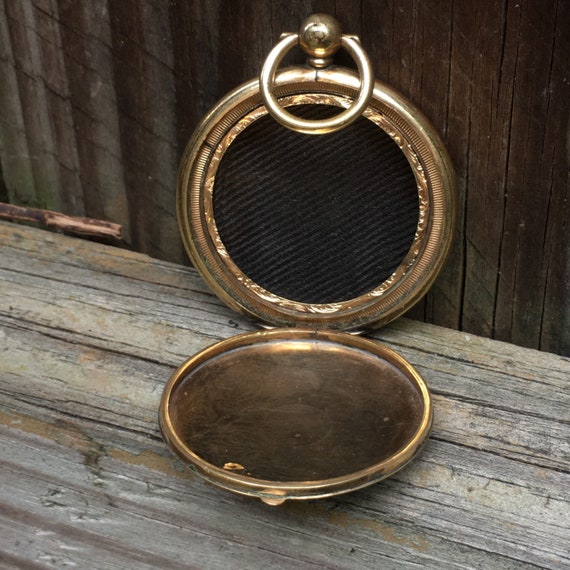 Georgian Victorian Large Rolled Gold Mourning Lock