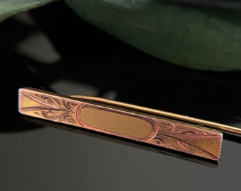 Antique Victorian Gold Filled S&C Bar Monogram Stickpin