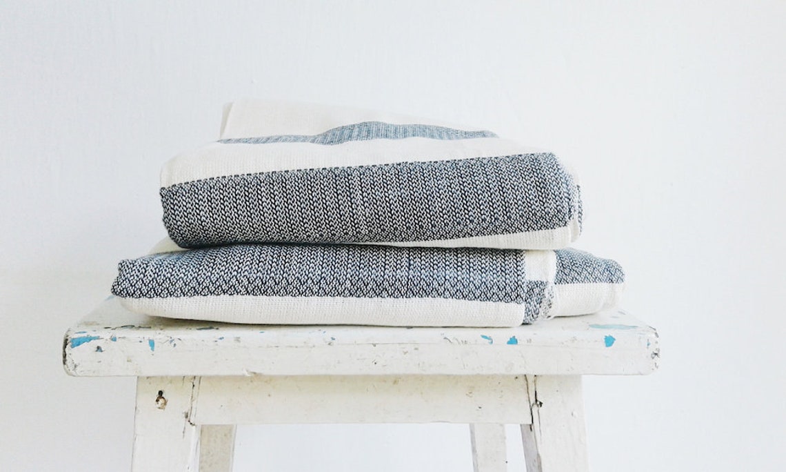 Handmade Kenyan Cotton Throw Blanket Etsy