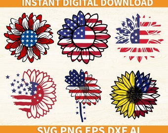 Download Sunflower Flag Etsy