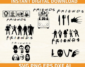 Download Friends Horror Svg Etsy