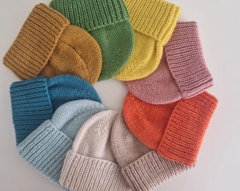 Babymütze,  Frühlingsmütze,  Strickmütze für Baby, Kindermütze, Beanie Mütze, Geschenk für Kinder
