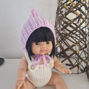Poppenkleertjes, minikane, poppenhoedje, pixiehoedje voor poppen